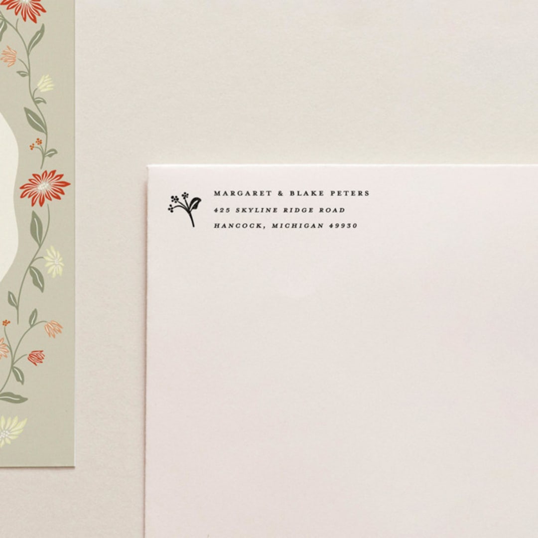 "Address Stamp 06" - Address Stamps in black by Tara Grangroth