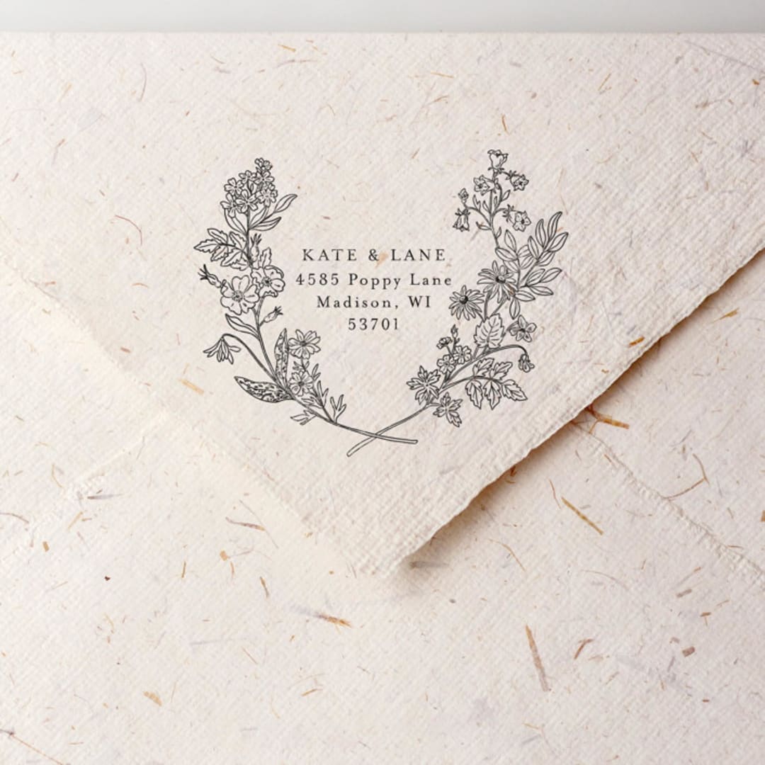 "Address Stamp No. 3" - Address Stamps in gold by Tara Grangroth