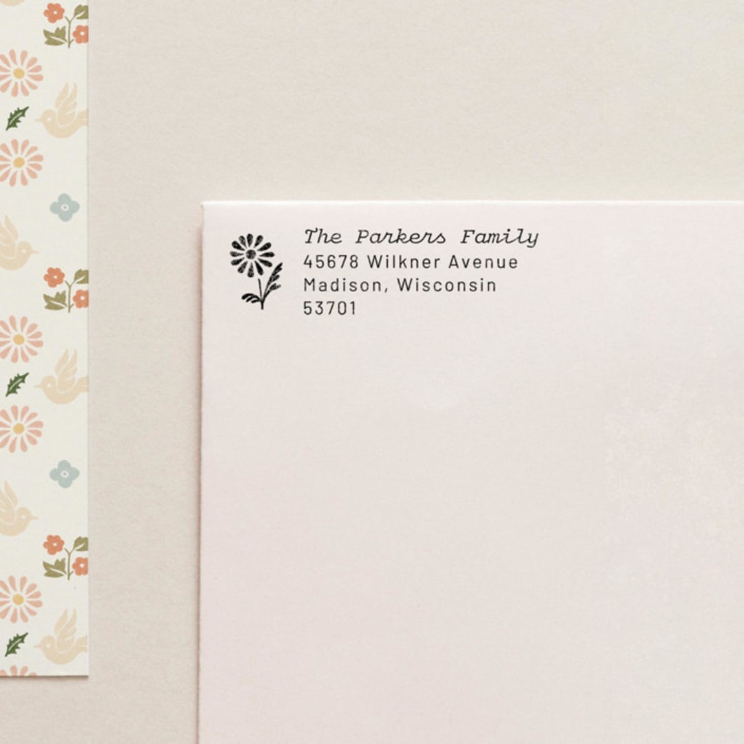 "Address Stamp No. 11" - Address Stamps in gray by Tara Grangroth