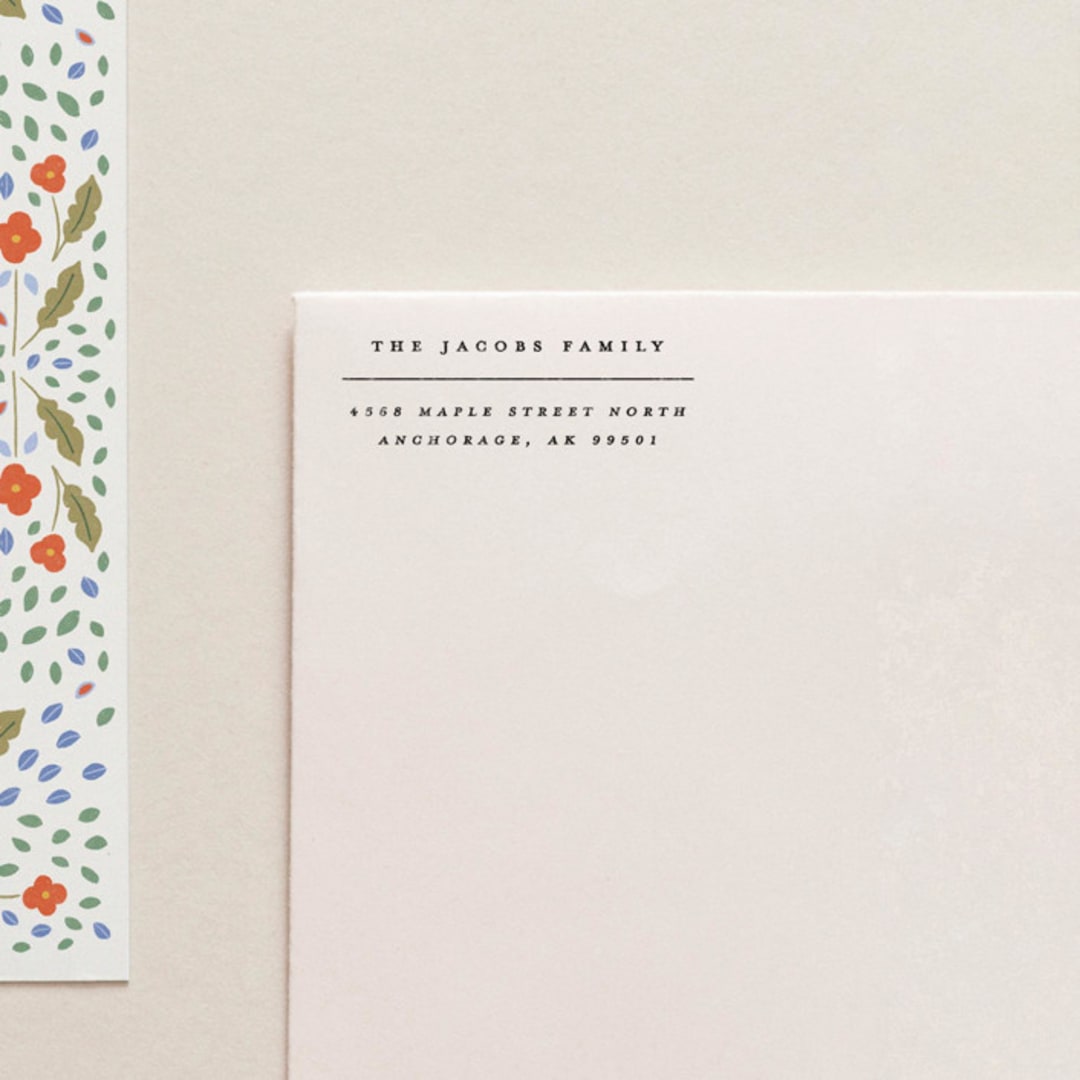 "Holiday Address Stamp No. 8" - Address Stamps in gray by Tara Grangroth