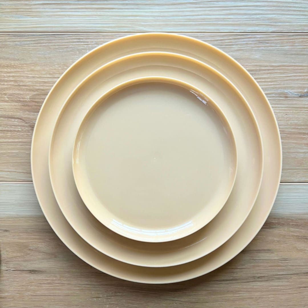 "Mod Scandi Dinnerware Set | Barely" - Wedding Serving and Dining Accessories in beige by Prêt-à-PartyNY
