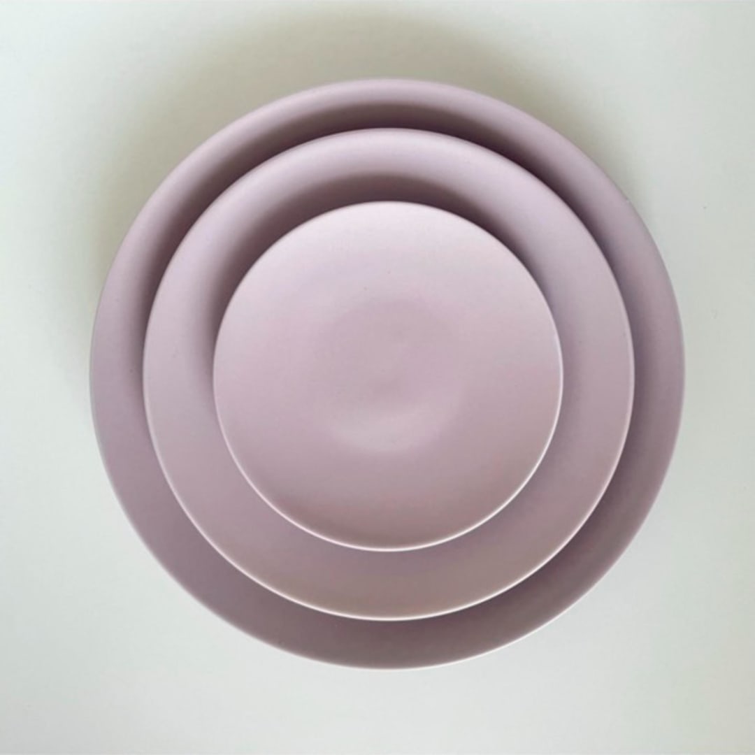 "CASA FINA DINNERWARE // SET OF 4 IN MISTY LILAC" - Wedding Serving and Dining Accessories in purple by borrowed BLU