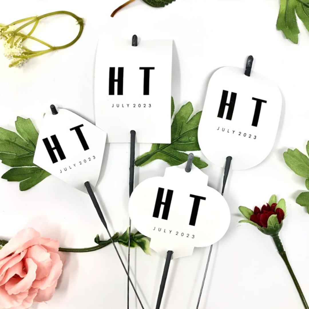 Custom Initials Wedding Sparkler Tags / Set of 10