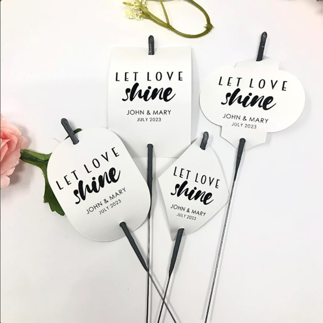 Love Love Shine Sparkler Sleeves / Set of 10