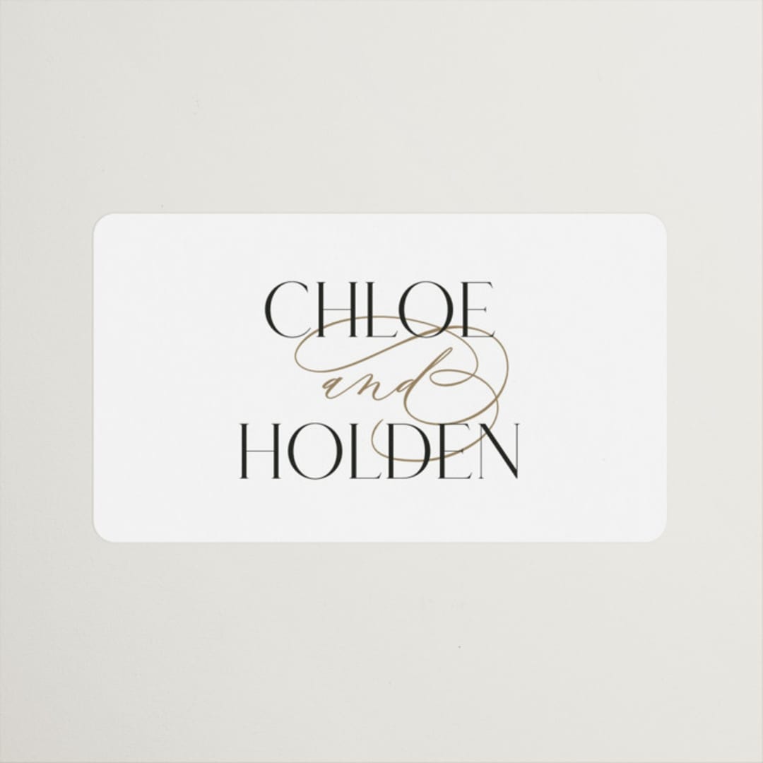 "Idyllic" - Wedding Favor Stickers in Sugar by Jessica Williams - Front