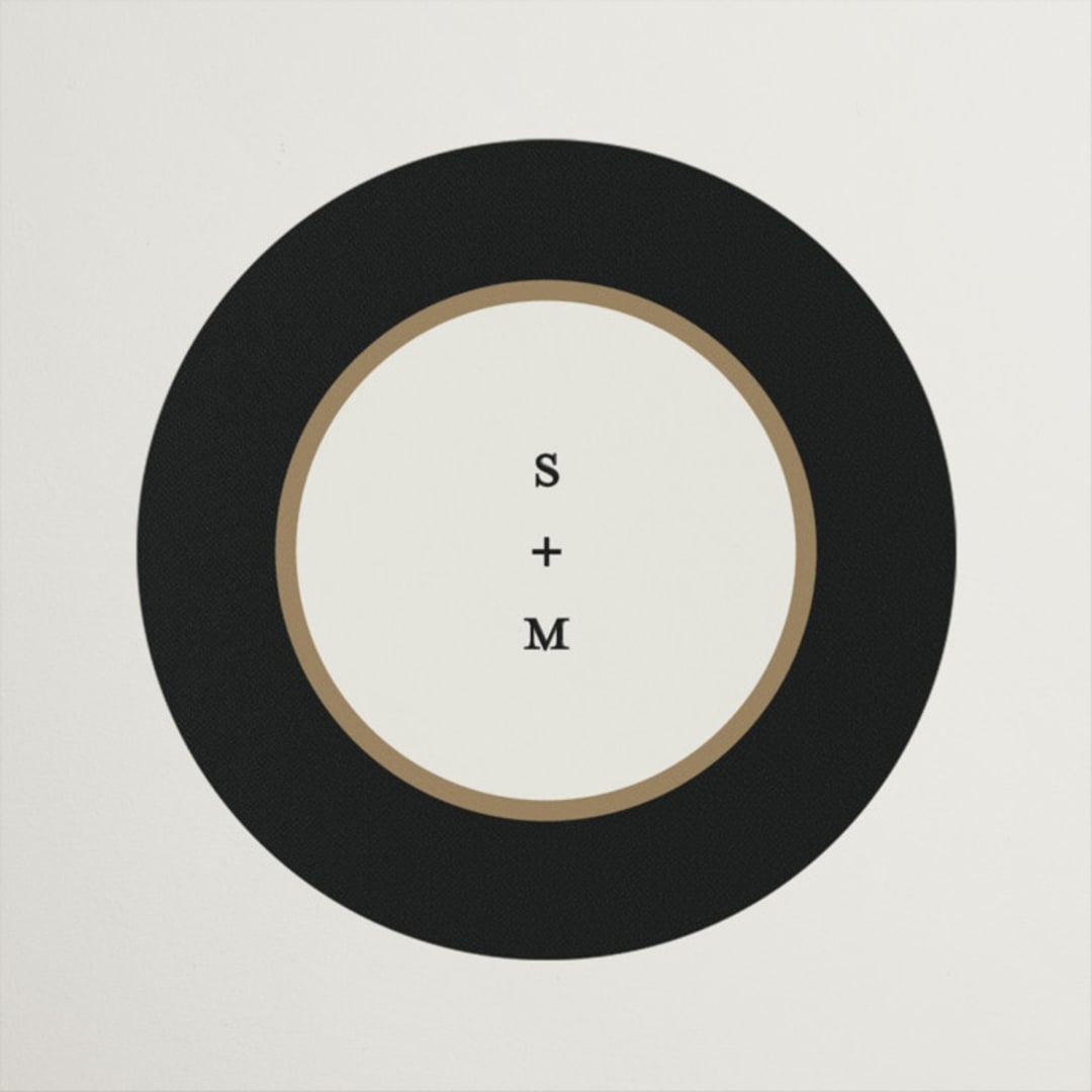 "Tuxedo" - Wedding Favor Stickers in Black Tie by Carolyn Nicks - Front