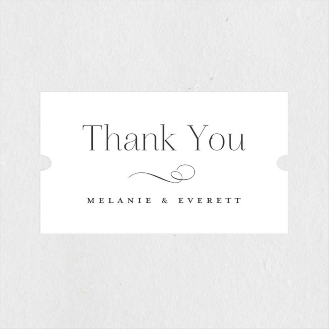 "Pearl" - Wedding Favor Stickers in Chantilly by Jessica Williams - Front