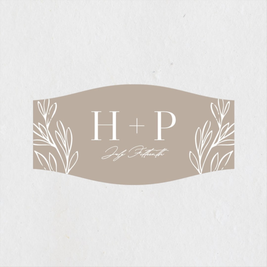 "Mystique" - Wedding Favor Stickers in Linen by Ashley Rosenbaum - Front