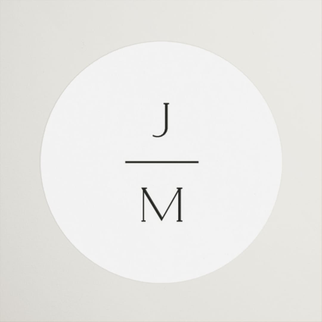 "Picture Perfect" - Wedding Favor Stickers in Opal by Jennifer Postorino - Front
