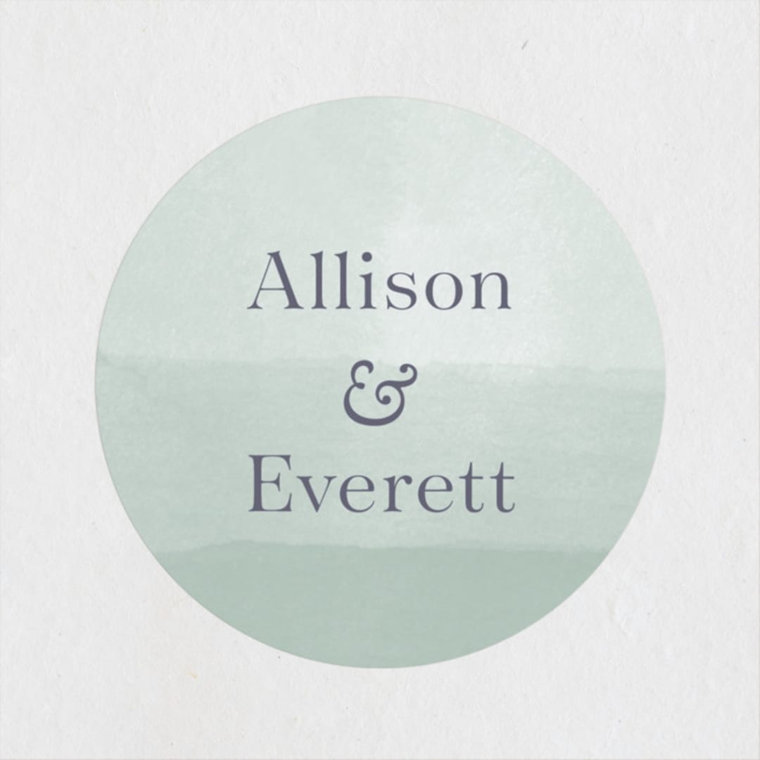 "Delicate Garden" - Wedding Favor Stickers in Wildflower by Ashley DeMeyere - Front