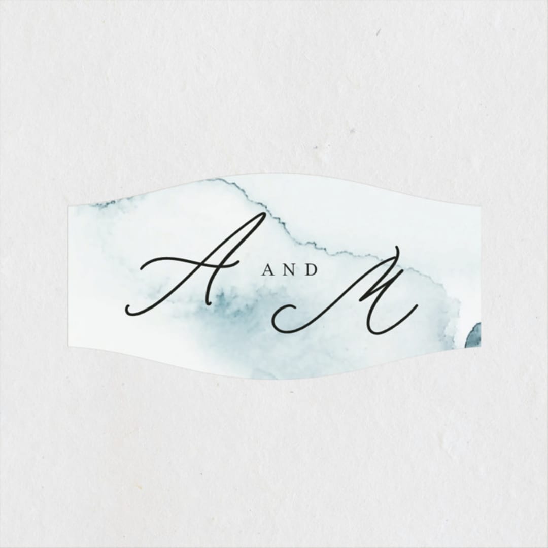 "Ocean Vibes" - Wedding Favor Stickers in Sky by Marina Onoprienko - Front