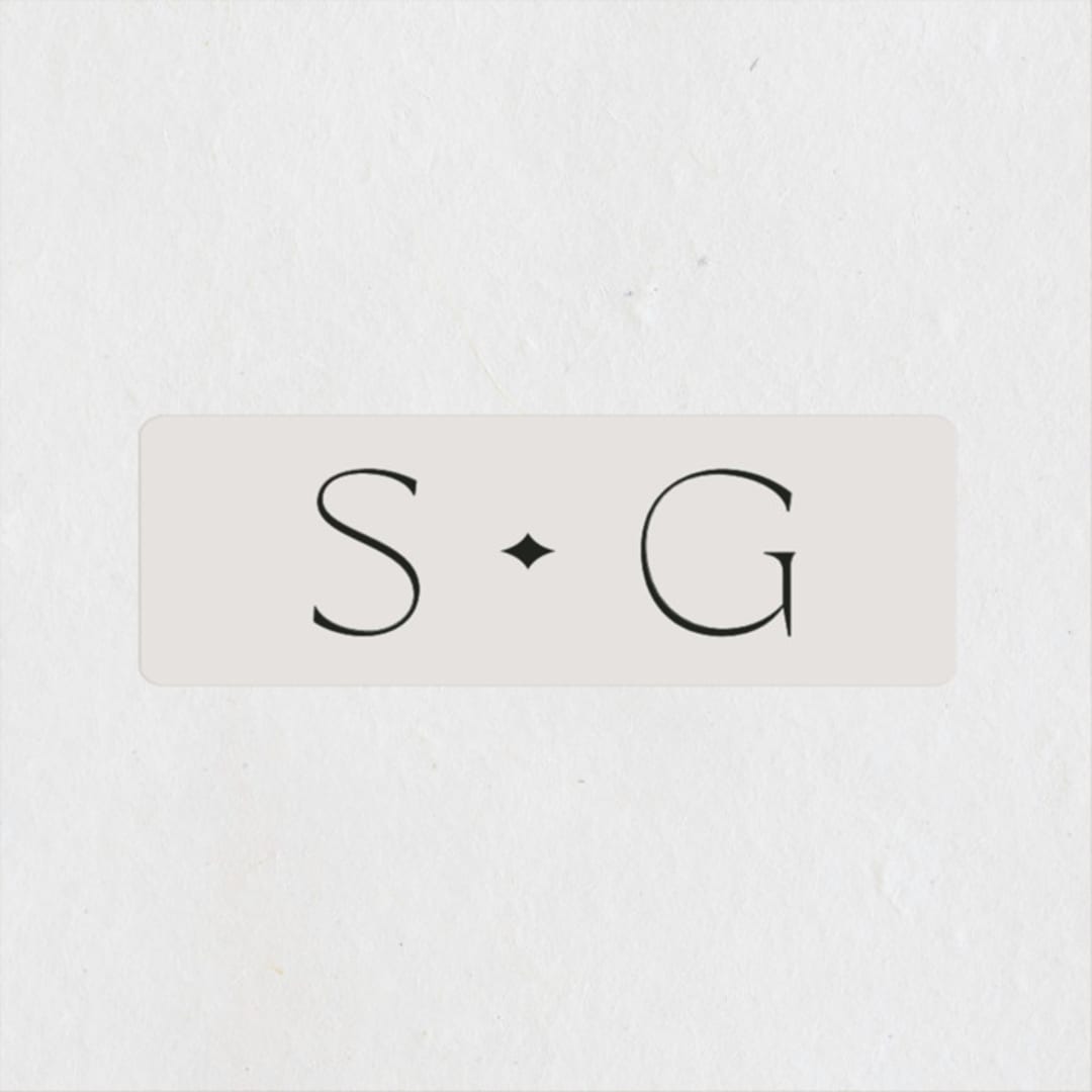 "Capsule" - Wedding Favor Stickers in Stone by Everett Paper Goods - Front