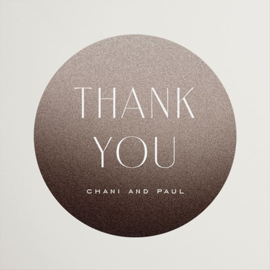 "Arrakis" - Wedding Favor Stickers in Dune by Design Lotus - Front