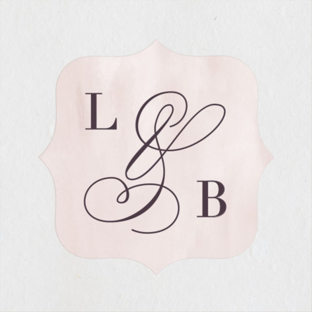 "Forever Elegant" - Wedding Favor Stickers in Mauve by Hooray Creative - Front