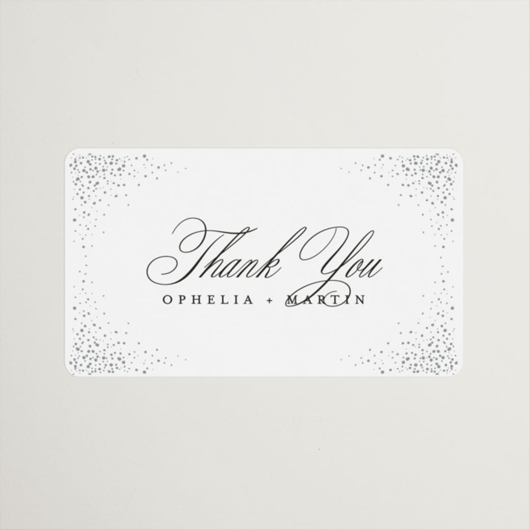 "Disney's Cinderella Castle" - Wedding Favor Stickers in Magic by Kelly Schmidt - Front