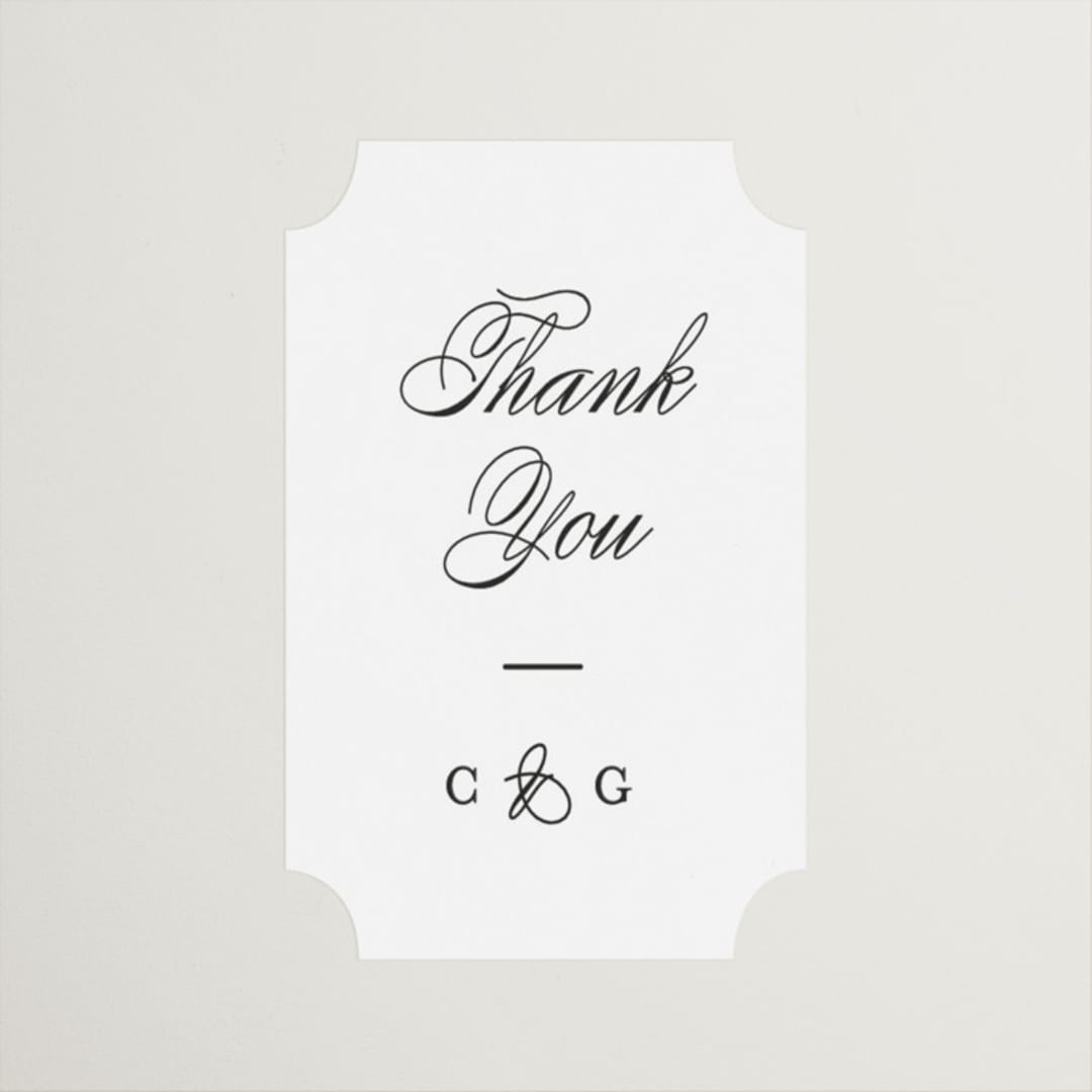 "Timeless Together" - Wedding Favor Stickers in Tuxedo by Carolyn MacLaren - Front