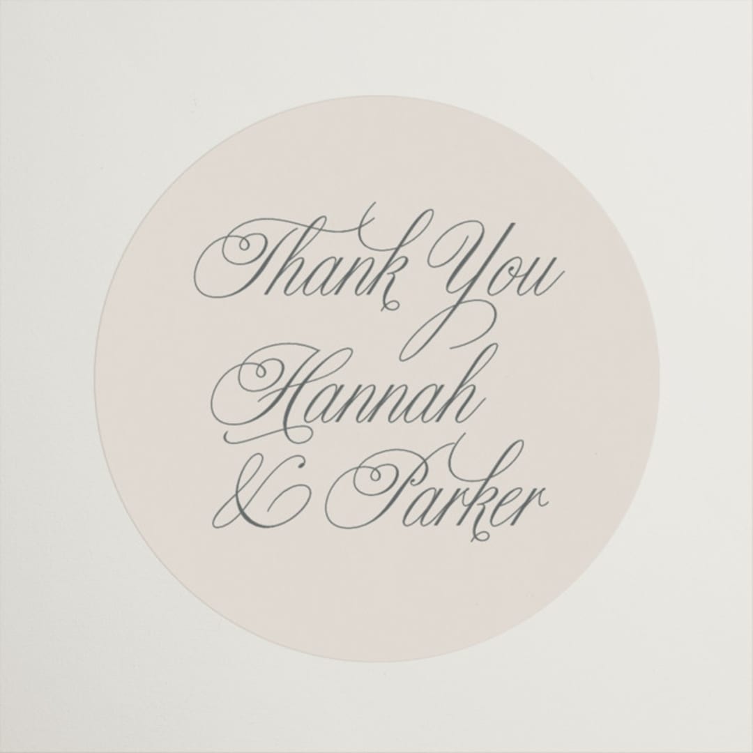"Let's Say I Do" - Wedding Favor Stickers in Ivory by Petra Kern - Front