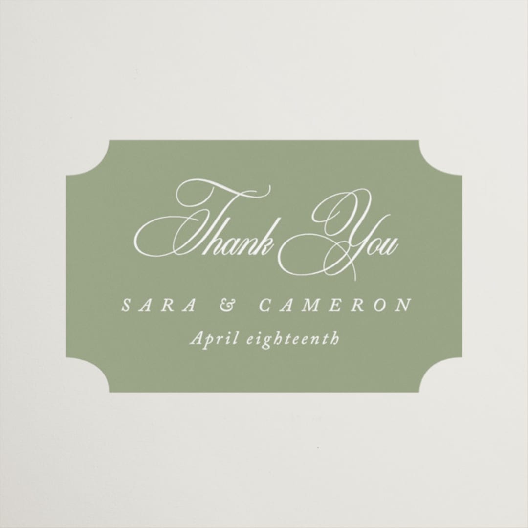 "Greenwood" - Wedding Favor Stickers in Garden by Kelly Schmidt - Front