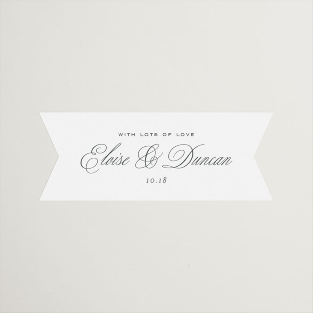 "ris al’amande" - Wedding Favor Stickers in Sugar by chocomocacino - Front