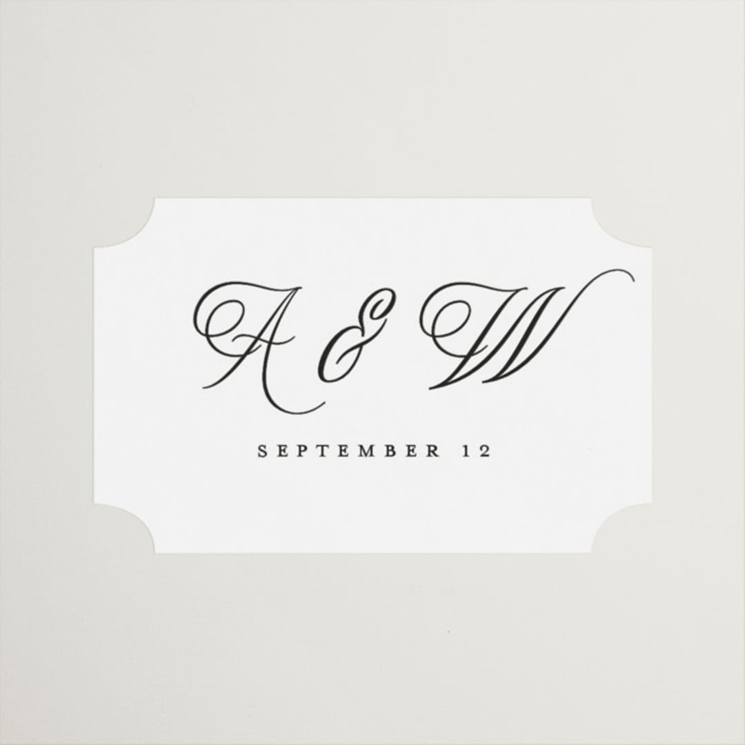 "Terra" - Wedding Favor Stickers in Snow by Pixel and Hank - Front