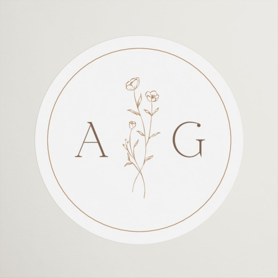 "kouignette" - Wedding Favor Stickers in Chiffon by chocomocacino - Front