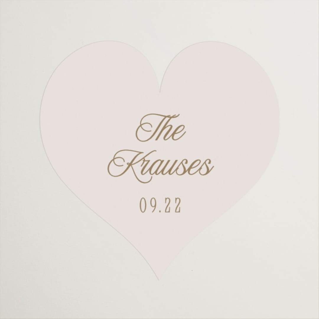 "Felicity" - Wedding Favor Stickers in Pearl by Leah Bisch - Front