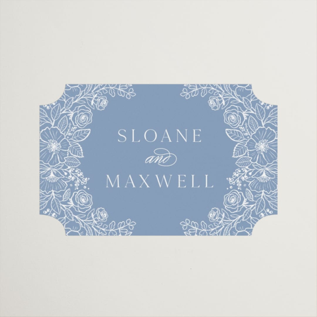 "Wild Roses" - Wedding Favor Stickers in Nova by Kristen Smith - Front