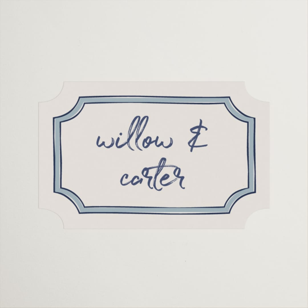 "Vase" - Wedding Favor Stickers in Neptune by Kelly Watkins - Sticker