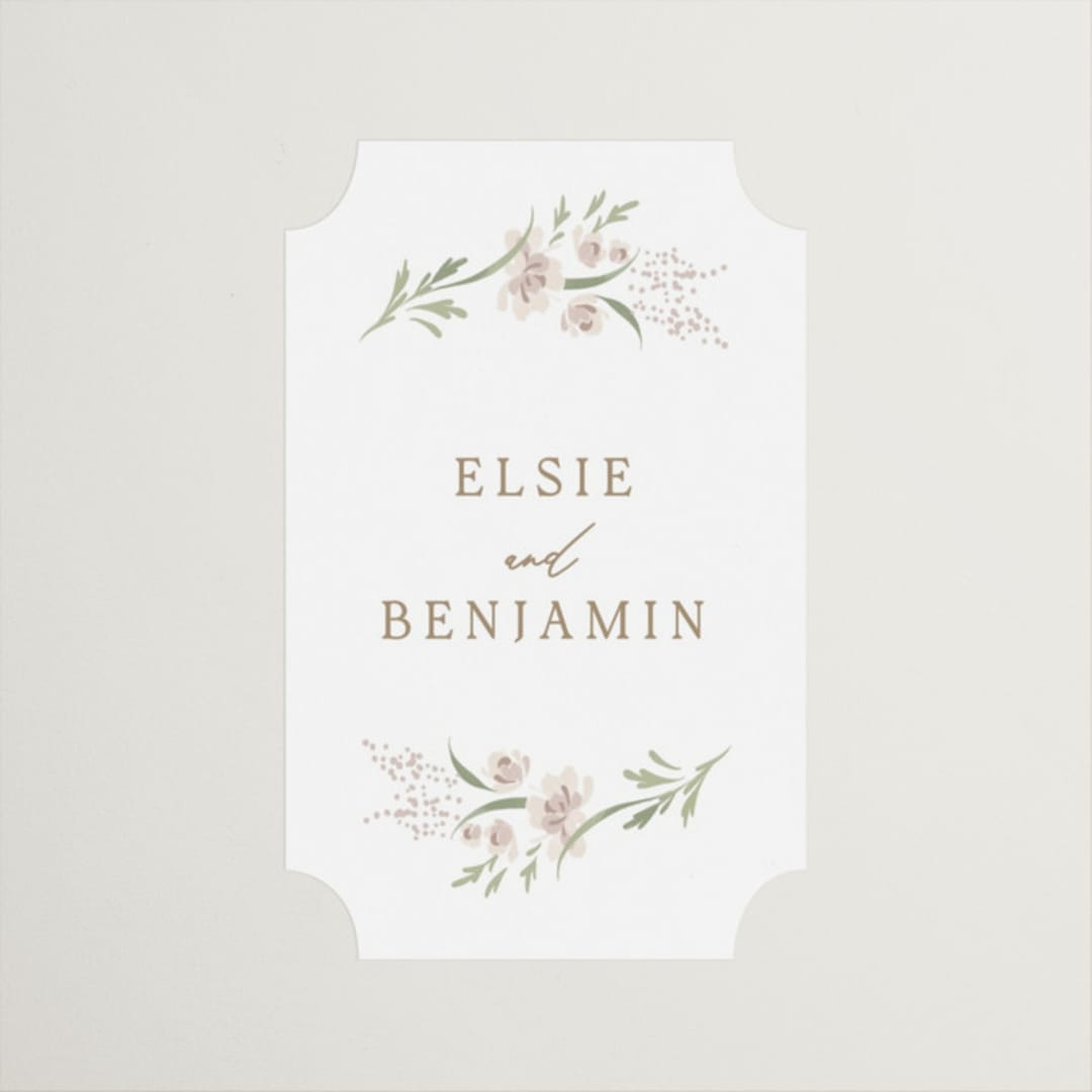 "Meadow" - Wedding Favor Stickers in Spring Mist by Erin L. Wilson - Front
