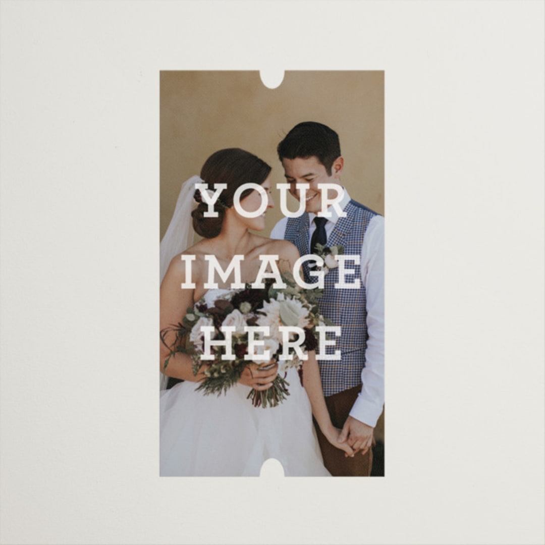 "The Big Picture" - Wedding Favor Stickers in Ivory by Minted - Front