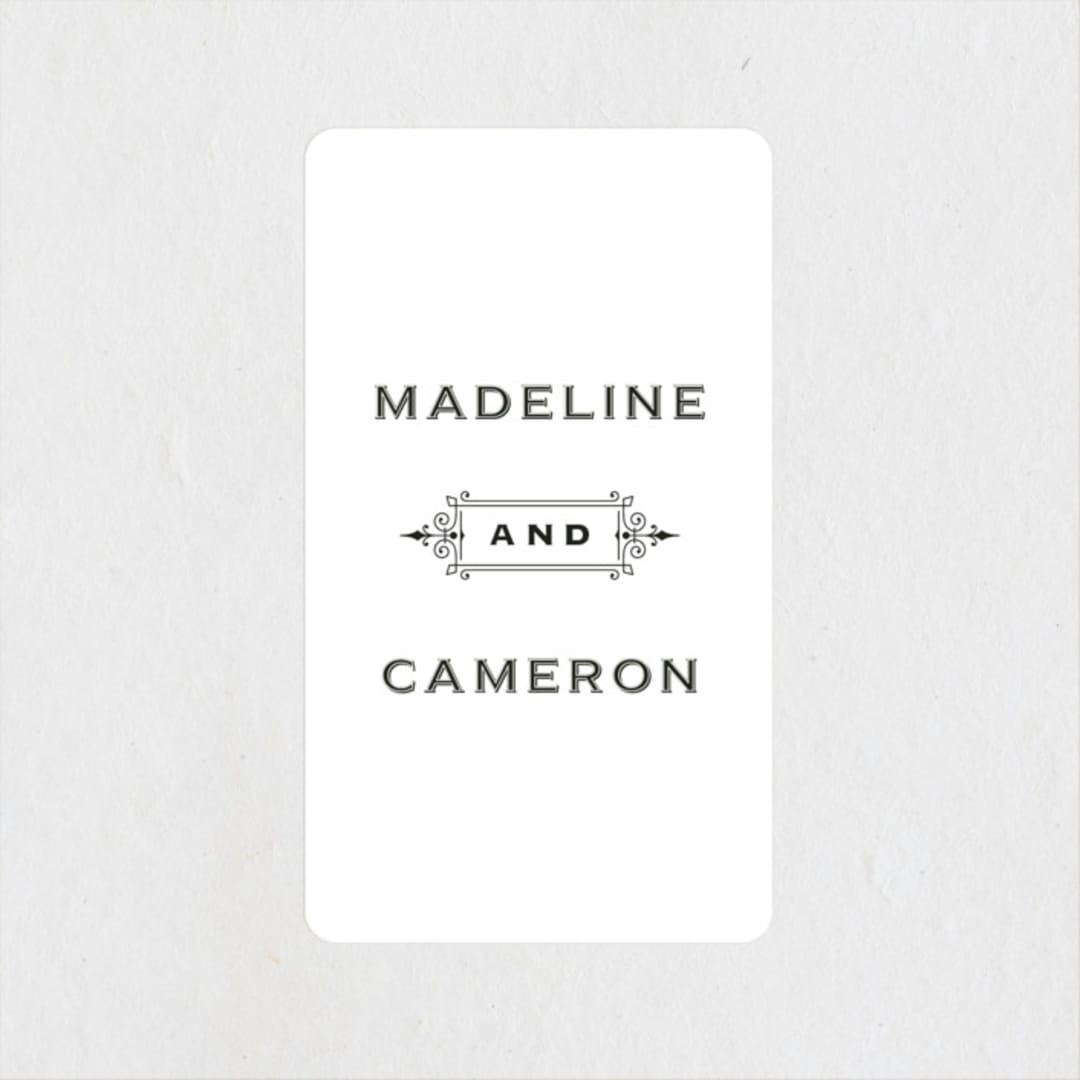"Confection" - Wedding Favor Stickers in Cloud by Jill Means - Front