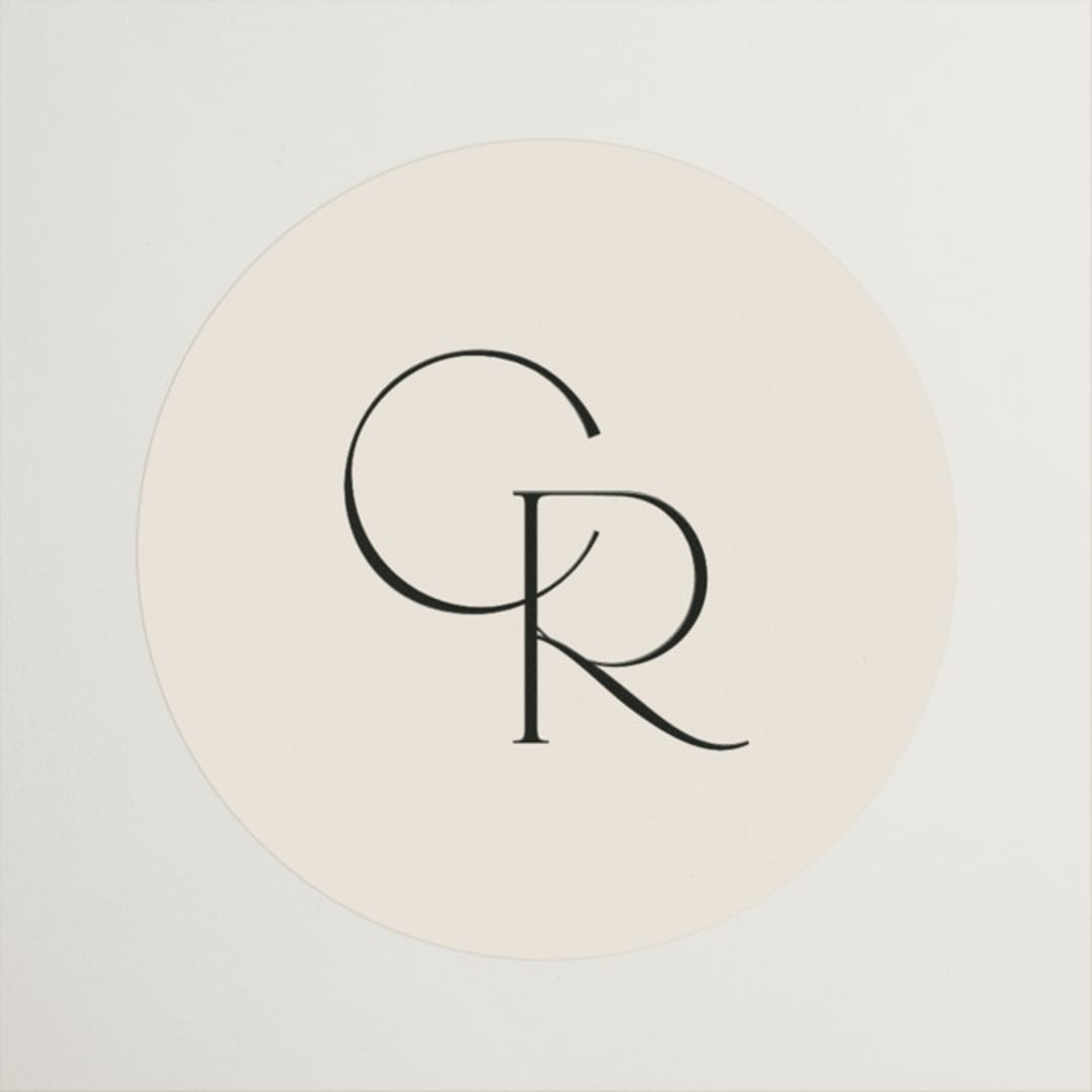 "Edge" - Wedding Favor Stickers in Linen by Kelly Schmidt - Front