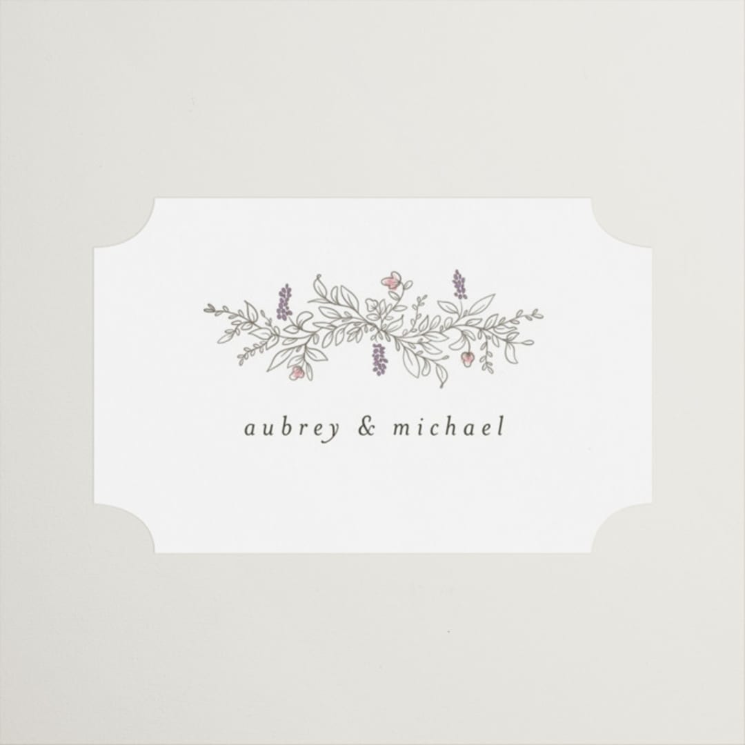 "Cottonwood" - Wedding Favor Stickers in Ravello by Anne Ciotola - Front