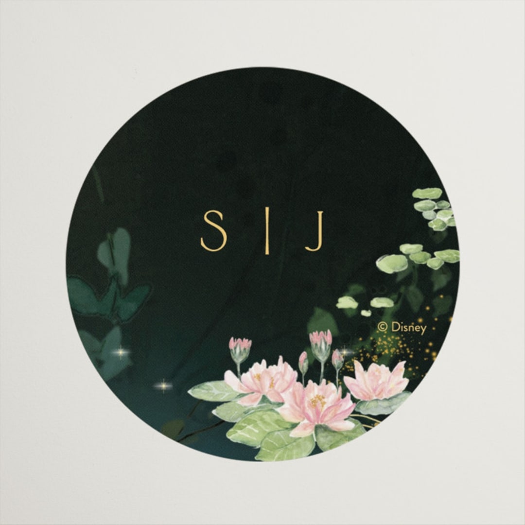 "New Orleans from Disney's Princess and The Frog" - Wedding Favor Stickers in Mystic by Phrosné Barwood - Front