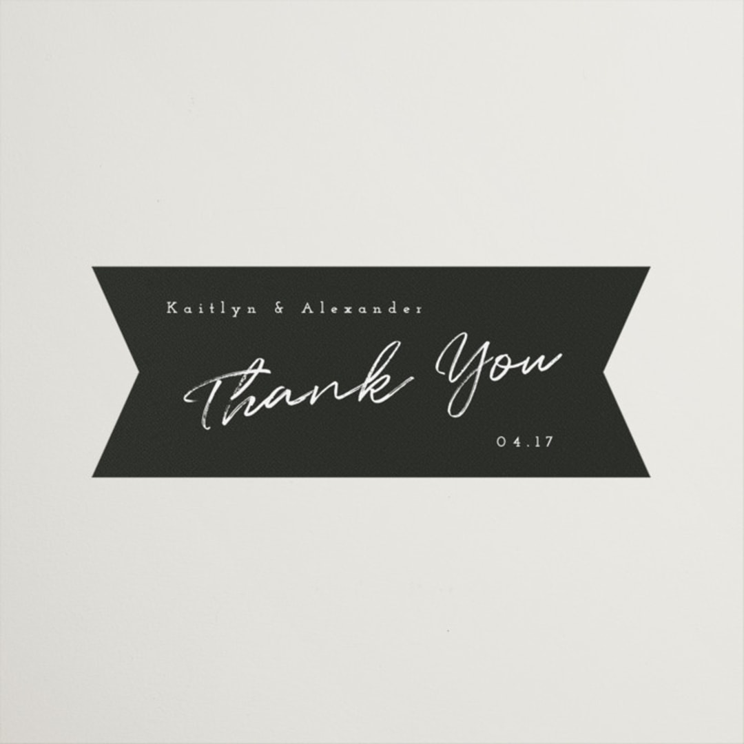 "Photograph Scribble" - Wedding Favor Stickers in Cloud by Adelyn T. - Front