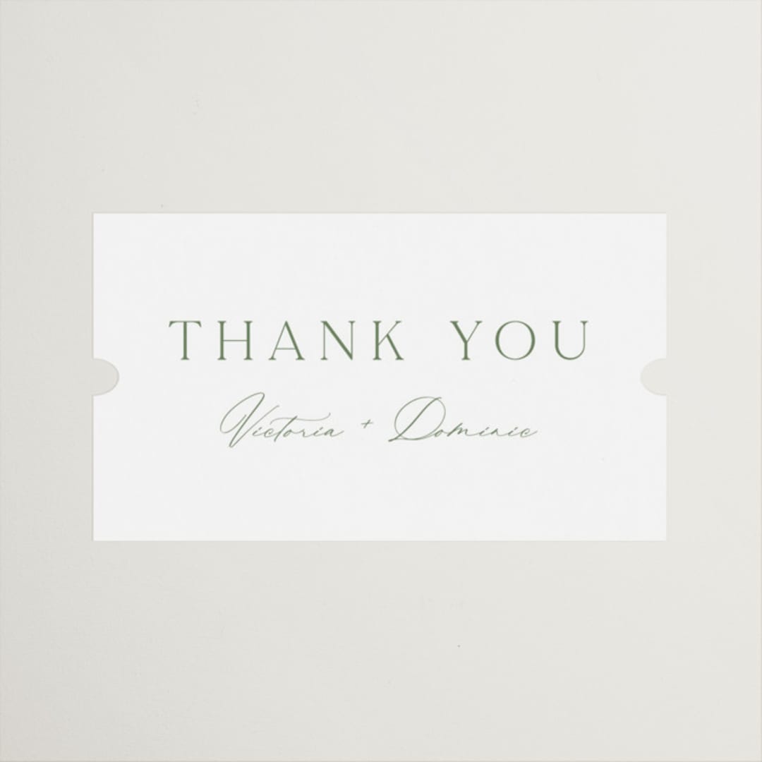 "Victoria" - Wedding Favor Stickers in Clover by Kelly Schmidt - Front