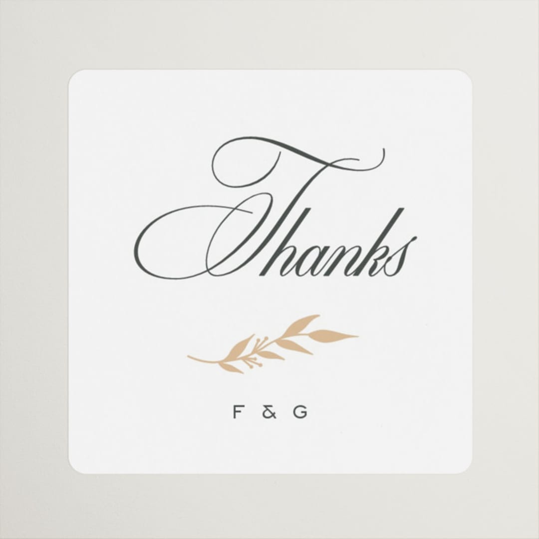 "tompouce" - Wedding Favor Stickers in Diamond by chocomocacino - Front
