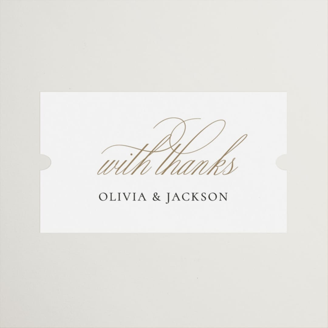 "Fineline" - Wedding Favor Stickers in Spun Sugar by Jessica Williams - Front