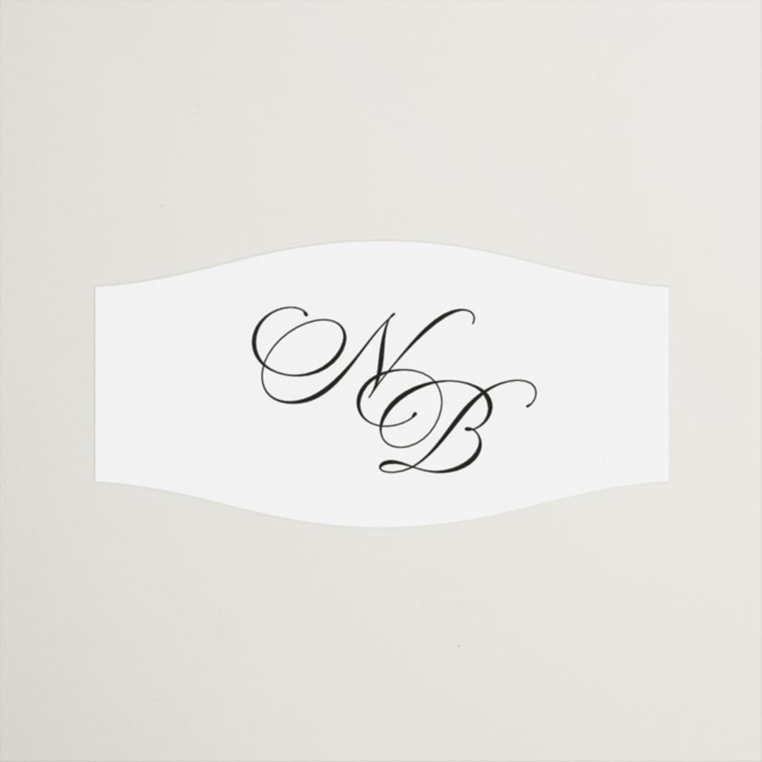 "Lake Como" - Wedding Favor Stickers in Diamond by Kate Ahn - Front