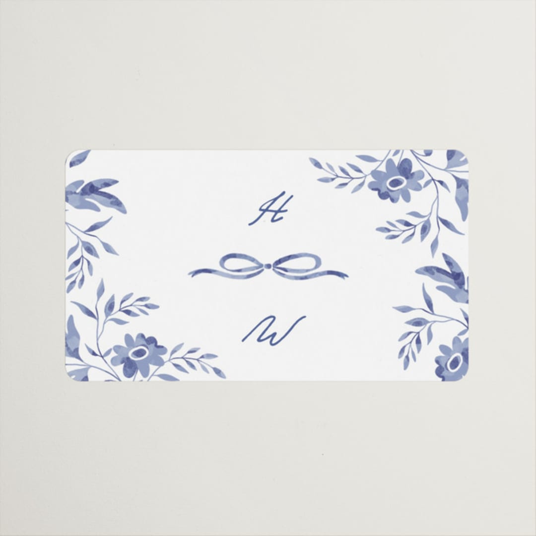 "Daisy Toile" - Wedding Favor Stickers in Willow by Susan Zinader - Front