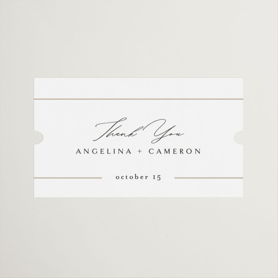"Sophisticate" - Wedding Favor Stickers in Silk by Kelly Schmidt - Front