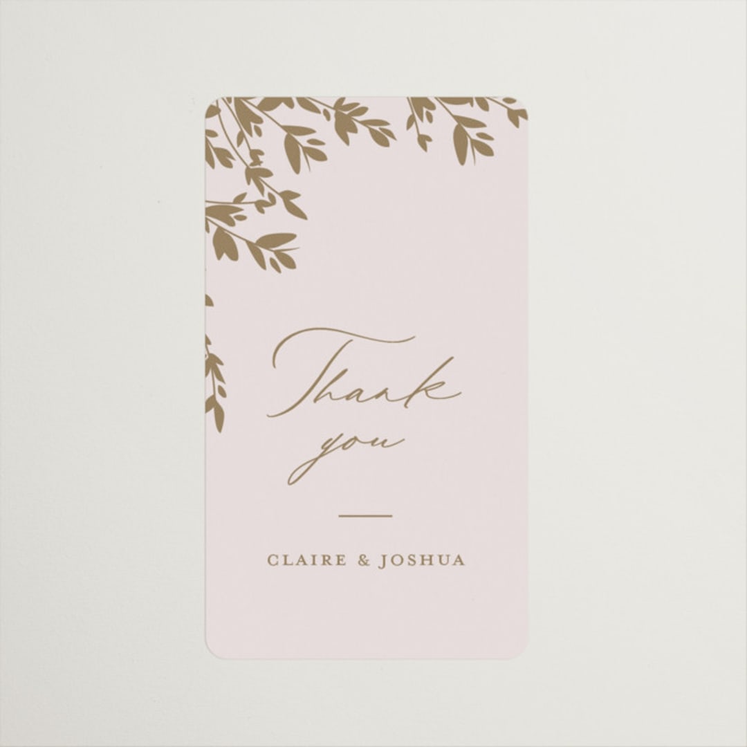 "Classique" - Wedding Favor Stickers in Spun Sugar by Jessica Williams - Front
