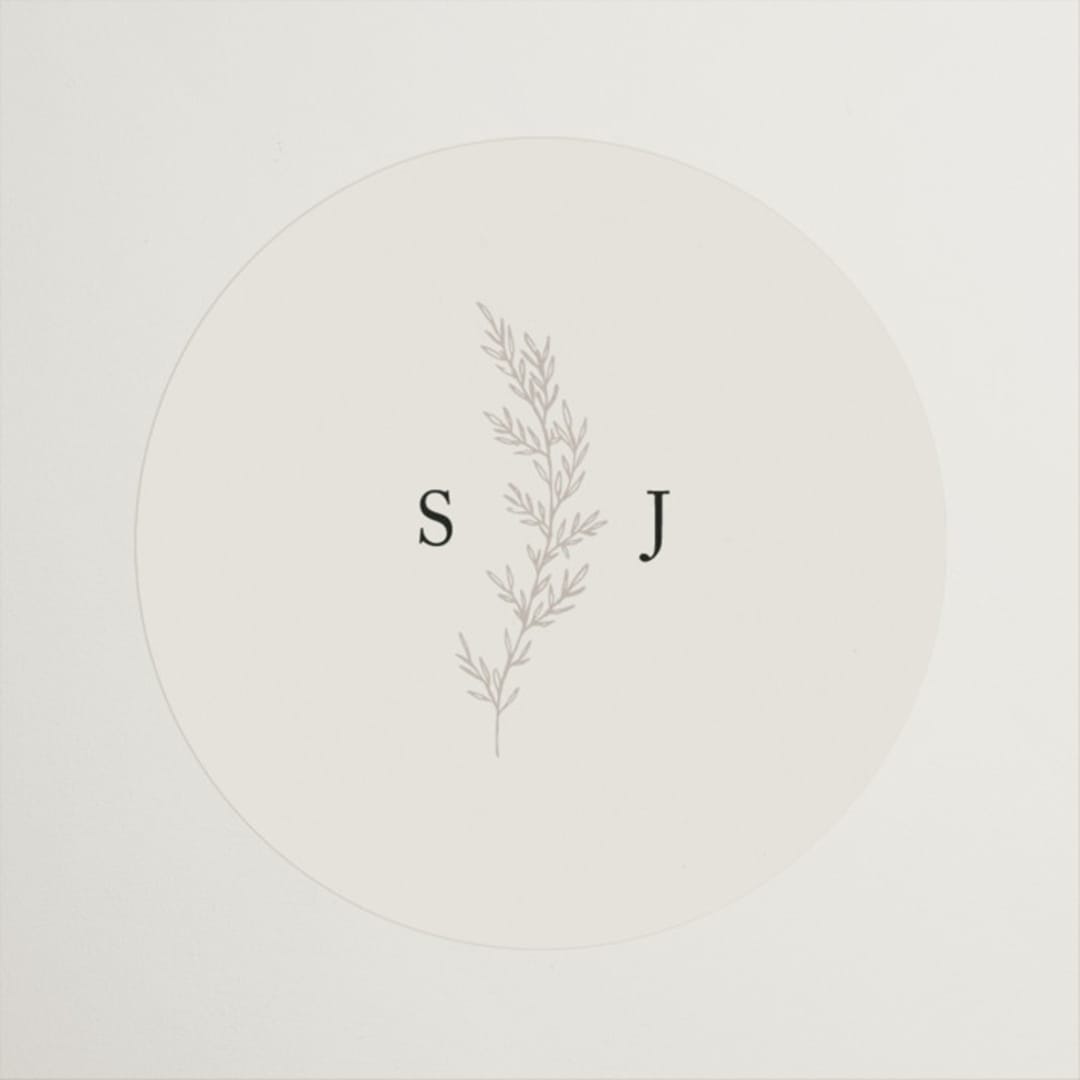 "To Hold" - Wedding Favor Stickers in Ivory by Carolyn Nicks - Front