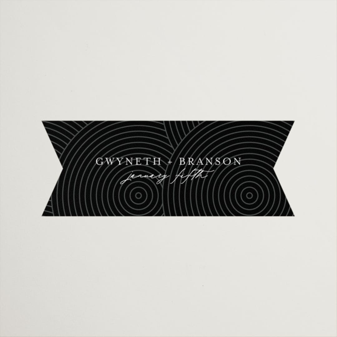 "ionic" - Wedding Favor Stickers in Onyx by Lori Wemple - Front