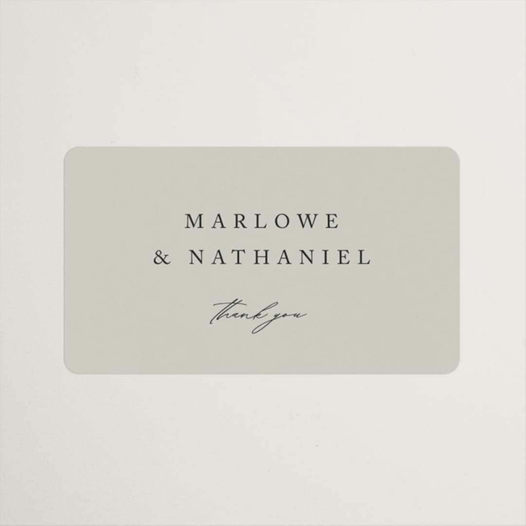 "Astoria" - Wedding Favor Stickers in Spring by Kelly Schmidt - Front