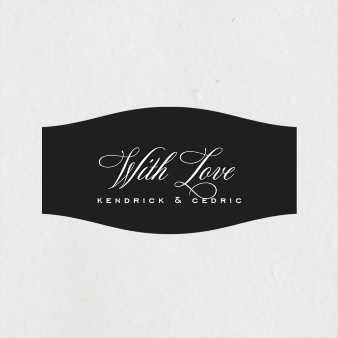 "schiacciata" - Wedding Favor Stickers in Black Dahlia by chocomocacino - Front