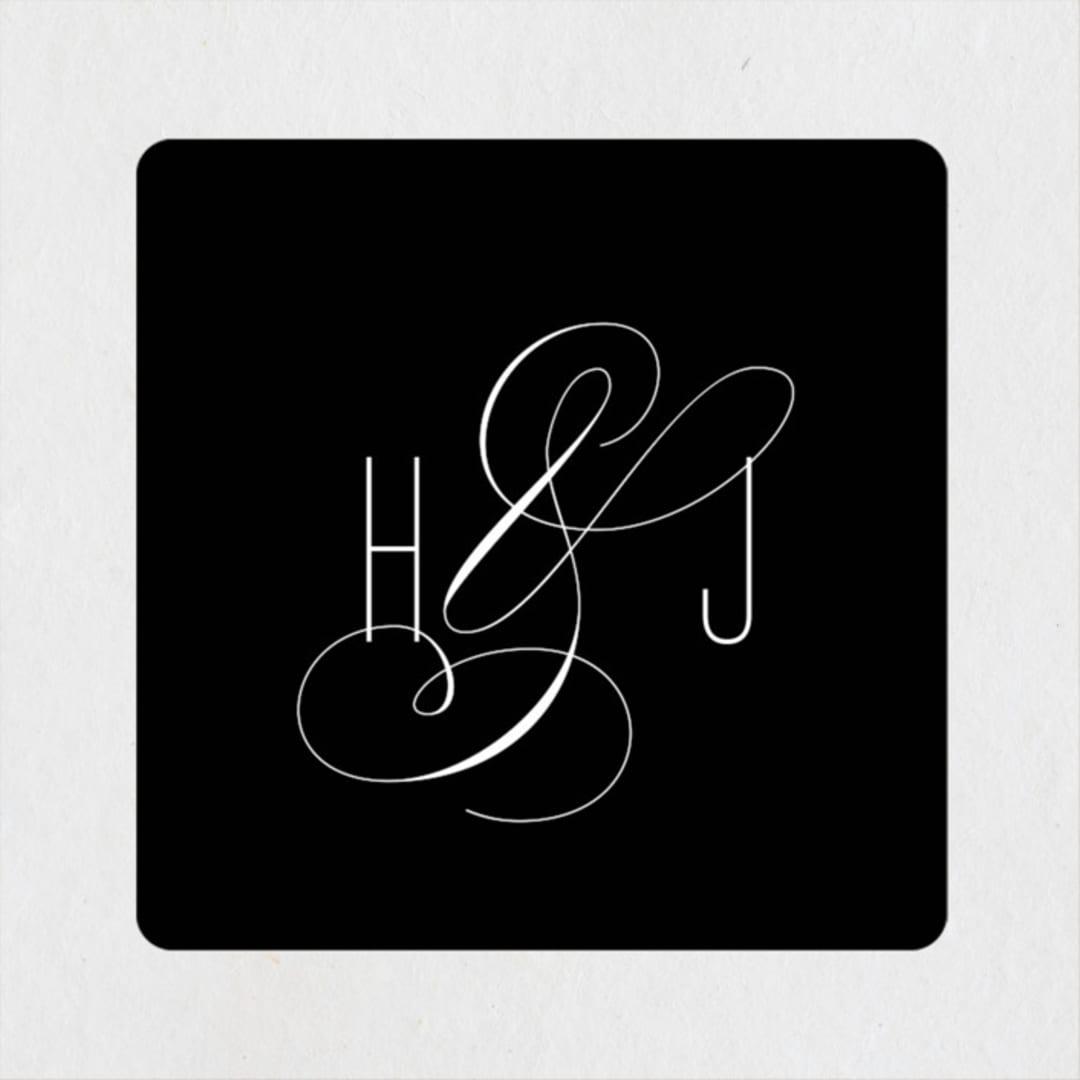 "Scripted Ampersand" - Wedding Favor Stickers in Classic by Roxy Cervantes - Front