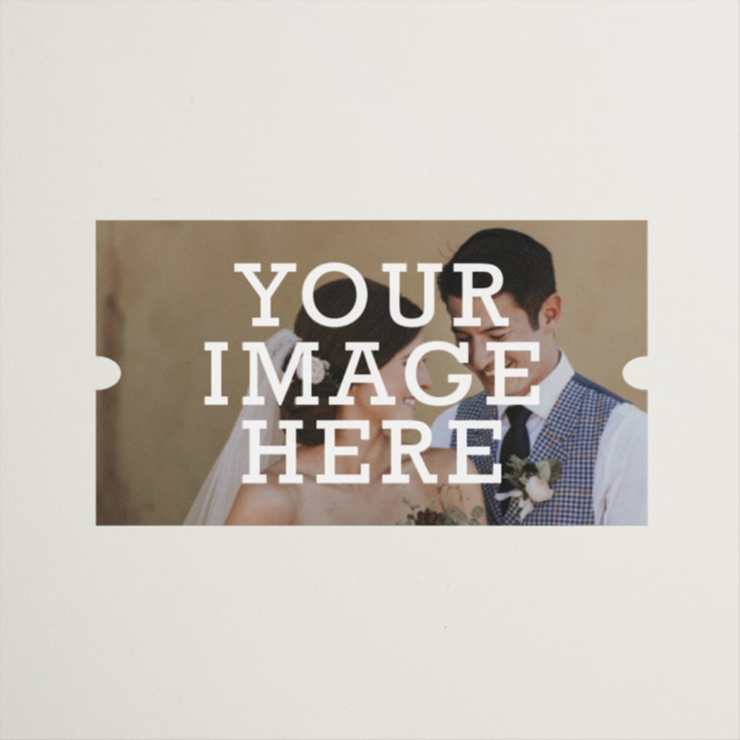 "The Big Picture" - Wedding Favor Stickers in Ivory by Minted - Front