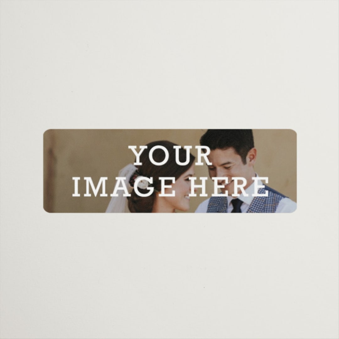 "The Big Picture" - Wedding Favor Stickers in Ivory by Minted - Front