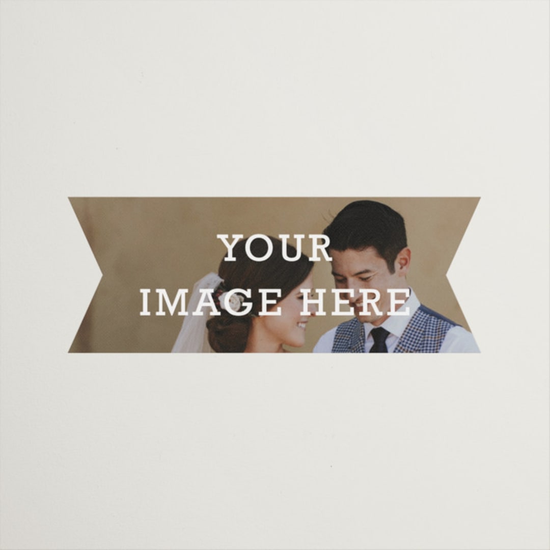 "The Big Picture" - Wedding Favor Stickers in Ivory by Minted - Front